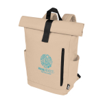 Mochila enrolável para portáteis de 15,6'', hidrorresistente vista impressão transfer