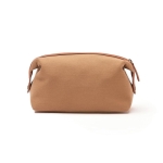 Nécessaire personalizado de poliéster reciclado EcoStylish cor castanho-claro