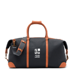 Mala de viagem de poliéster reciclado para o fim de semana EcoStylish cor cinzento-escuro vista principal