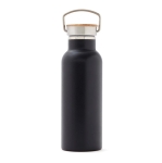 Garrafa térmica personalizada de aço longa duração 500ml Clip Modern cor preto