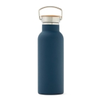Garrafa térmica personalizada de aço longa duração 500ml Clip Modern cor azul