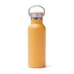 Garrafa térmica personalizada de aço longa duração 500ml Clip Modern cor amarelo