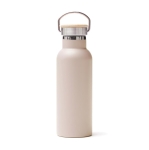 Garrafa térmica personalizada de aço longa duração 500ml Clip Modern cor bege