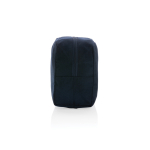 Nécessaire com logotipo em lona reciclada de 285 g/m2 EcoTrace Raw cor azul-marinho quinta vista