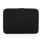Bolsa para portátil personalizada poliéster reciclado 15,6'' EcoTrace cor preto segunda vista