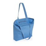 Saco de lona reciclada para compras 240 g/m2 EcoTrace Pocket cor azul-claro segunda vista