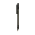 Caneta de materiais reciclados transparente tinta azul X8 Transparent cor preto