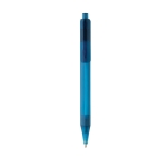 Caneta de materiais reciclados transparente tinta azul X8 Transparent cor azul segunda vista