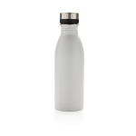 Garrafas de aço reciclado antifugas sem BPA 500ml EcoDeluxe cor branco segunda vista