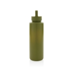 Garrafas de plástico reciclado personalizadas com pega 500ml GreenSip cor verde-escuro segunda vista