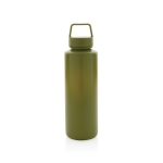 Garrafas de plástico reciclado personalizadas com pega 500ml GreenSip cor verde-escuro terceira vista