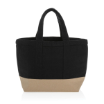 Saco térmico pequeno de lona em duas cores 285 g/m2 EcoTrace Raw cor preto terceira vista