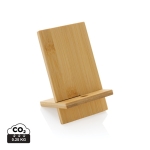 Suporte para telemóvel para brindes de bambu Nature FSC cor madeira