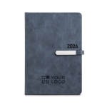 Agendas 2026 personalizadas, imitação de pele com caneta A5 Memory vista principal