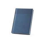 Agenda para brinde 2024 de pele sintética com estampado A5 Origami cor azul