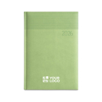 Agenda para brinde 2024 de pele sintética com estampado A5 Origami vista principal