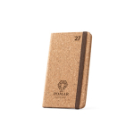 Agenda corporativa bissemanal com capa de cortiça Natural Pocket cor natural imagem com logo