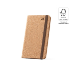 Agenda corporativa bissemanal com capa de cortiça Natural Pocket varias cores