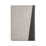 Agenda B5 reciclada bicolor com elástico B5 Bicolor rPET cor cinzento segunda vista