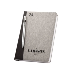 Agenda B5 reciclada bicolor com elástico B5 Bicolor rPET imagem com logo 4