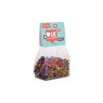 Saco de minichocolates com topo personalizável 100g cor transparente