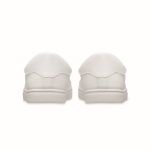 Sapatilhas com sola de borracha feitas de couro sintético, tamanho 40 cor branco oitava vista