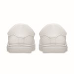 Sapatilhas leves de couro sintético com sola de borracha, tamanho 42 cor branco oitava vista