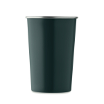 Copo reutilizável em aço inoxidável reciclado com capacidade de 350 ml cor azul-marinho sexta vista