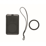 Carregador sem fios magnético 5W e powerbank com painel solar 5000 mAh cor preto nona vista