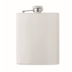 Cantil de aço inoxidável reciclado para impressão a cor garrida 190ml cor branco segunda vista