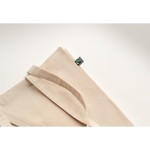Saco de algodão de comércio justo 180 g/m2 Thin FairTrade cor bege vista fotografia quinta vista