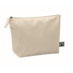 Nécessaire de algodão de comércio justo 180 g/m2 Thin FairTrade cor bege