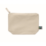 Nécessaire de algodão de comércio justo 180 g/m2 Thin FairTrade cor bege segunda vista