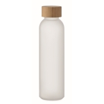 Garrafa de vidro personalizada colorida 500ml Crystal Resistant cor branco transparente