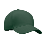 Boné de basebol com sarja grossa de algodão tamanho 7 1/4 260 g/m2 cor verde-escuro