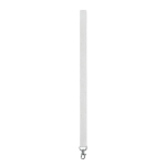 Lanyard de 20 mm de papel reciclado com sementes de flores silvestres cor branco