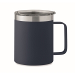 Copo antifugas de aço inoxidável reciclado com tampa 300ml cor azul-marinho