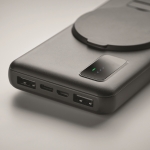 Carregador sem fios magnético 15 W carga rápida e powerbank 10.000 mAh cor preto vista fotografia quinta vista