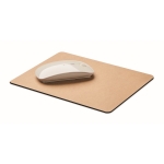 Tapete para rato de papel reciclado com base antideslizante cor bege segunda vista