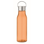 Garrafa reciclada rPET antifugas de cores chamativas 600ml cor cor-de-laranja transparente
