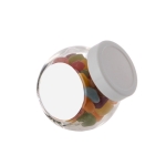 Frasco pequeno com sortido de Jelly Beans 200ml cor branco segunda vista
