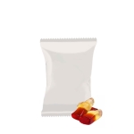 Saquinho personalizado de gomas promocionais HARIBO de 15g cor cola
