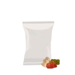 Saquinho personalizado de gomas promocionais HARIBO de 15g cor multicolor segunda vista