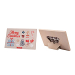 Calendário do Advento de mesa com suporte no verso A5 quarta vista