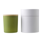 Vela de cera grande de 20 horas de duração com tampa Candlelight Large cor verde segunda vista