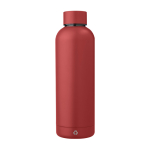 Garrafa térmica personalizada de aço reciclado acabamento mate 500 ml cor bordeaux segunda vista