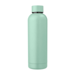Garrafa térmica personalizada de aço reciclado acabamento mate 500 ml cor verde pastel primeira vista