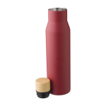 Garrafas térmicas em aço inoxidável, de qualidade, sem fugas 500ml Contempo cor bordeaux terceira vista