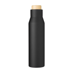 Garrafas térmicas em aço inoxidável, de qualidade, sem fugas 500ml Contempo cor preto primeira vista