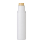 Garrafas térmicas em aço inoxidável, de qualidade, sem fugas 500ml Contempo cor branco primeira vista